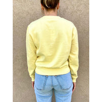 Z Supply Classic Crew Fleece Sweatshirt Lemoncello