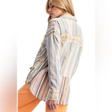 Easel Striped Cotton Gauze Shirt