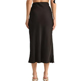 Z Supply Euphoria Skirt Luxe Sheen Midi Satin