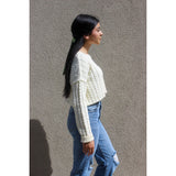 Cropped Cotton Sweater by Eighty Threads