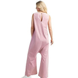 Cotton Stretch Harem Romper by Gigio