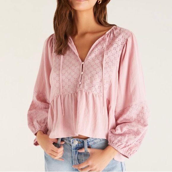 Z Supply Celeste Eyelet Top