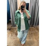 Cotton Button Up Teal