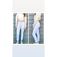 KanCan High Rise Slim Straight Jeans White