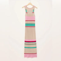 Z Supply Ibiza Stripe Crochet Sweater Maxi Dress