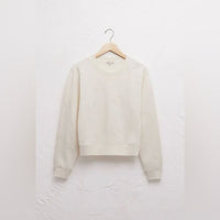 Z Supply Lottie Embroidered Sweatshirt Sandstone